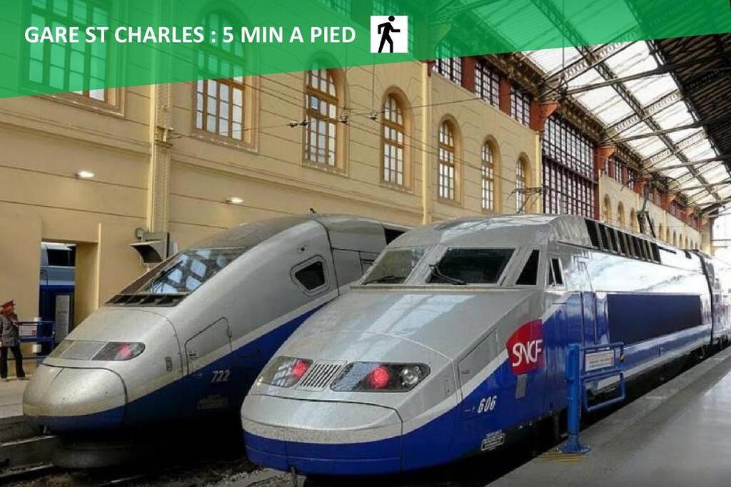Climatise Gare Stcharles 4 Chambres Grand Balcon / Experience-Immo 马赛 外观 照片